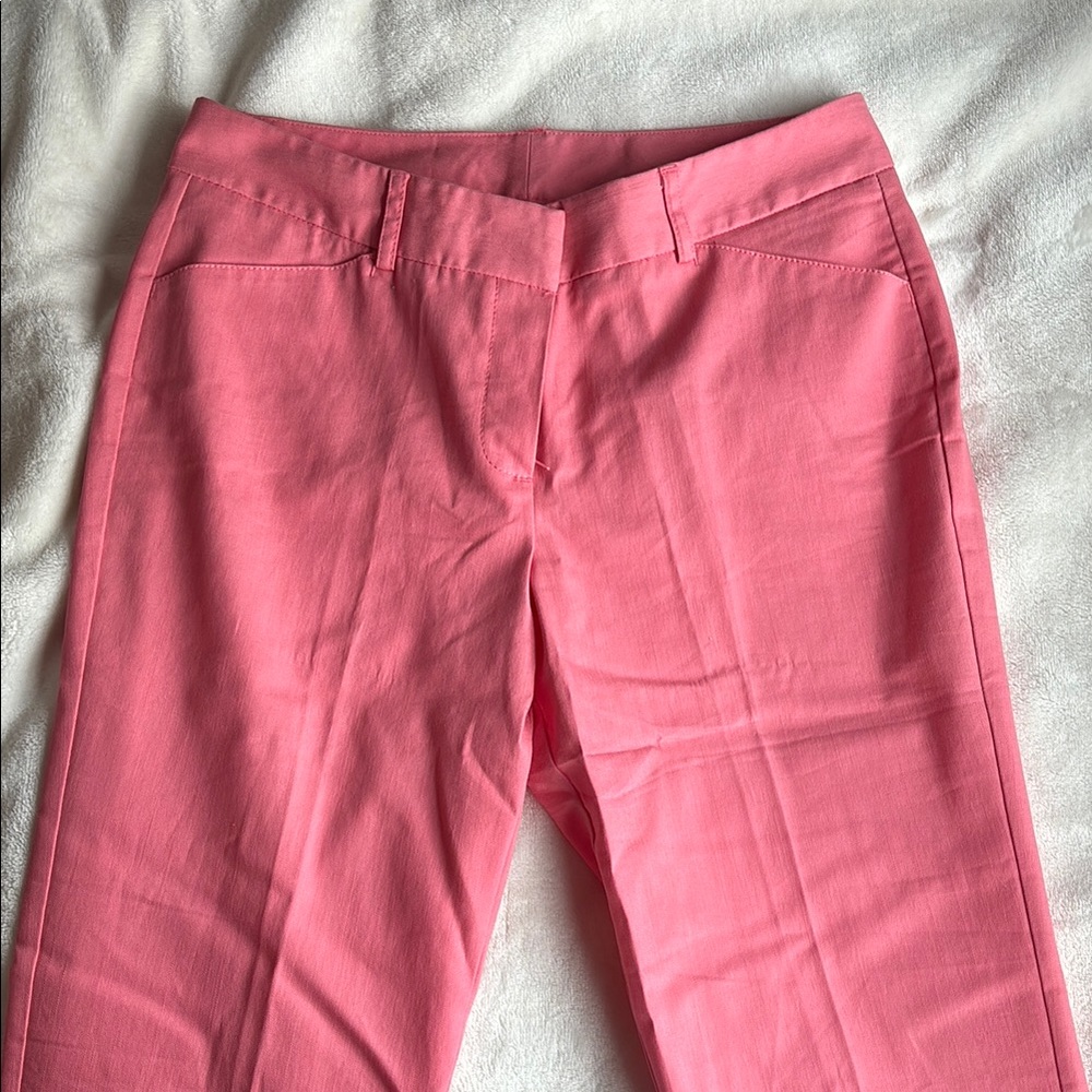 Larry Levine Pink Pants Straight Leg